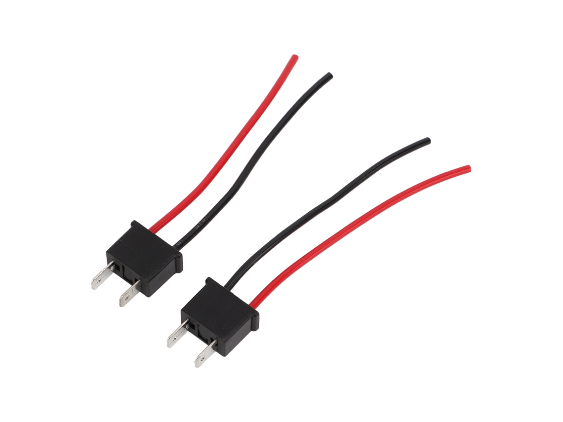 Conector Macho Ligero Para Faros Delanteros H7, Plug And Play, Cable De Cobre Rojo, 12v-24v