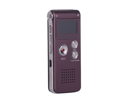 Grabadora de Voz Digital para Conferencias Reuniones Entrevistas Mini Cinta Portátil Dictáfono de 8Gb con Reproducción de Mp3 Usb Rosa BISBISOUS
