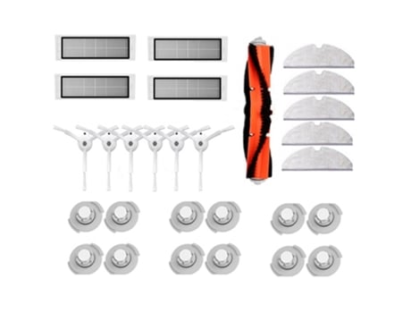 28 piezas para Xiaomi Roborock S50 S51 S5 piezas mopa paños cepillo principal filtro Hepa Cepillo Lateral accesorios para aspiradoras