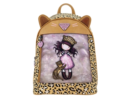 Mochila Casual Gorjuss Leopard 25.5 x 31 x 10 cm