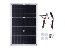 Veloriskku-painel Solar Flexível Carregador De Bateria Impermeável 20w Kit Para Exterior