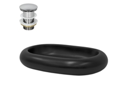 Lavabo ML-DESIGN (65 x 45 x 11 - Cerámica - Negro)