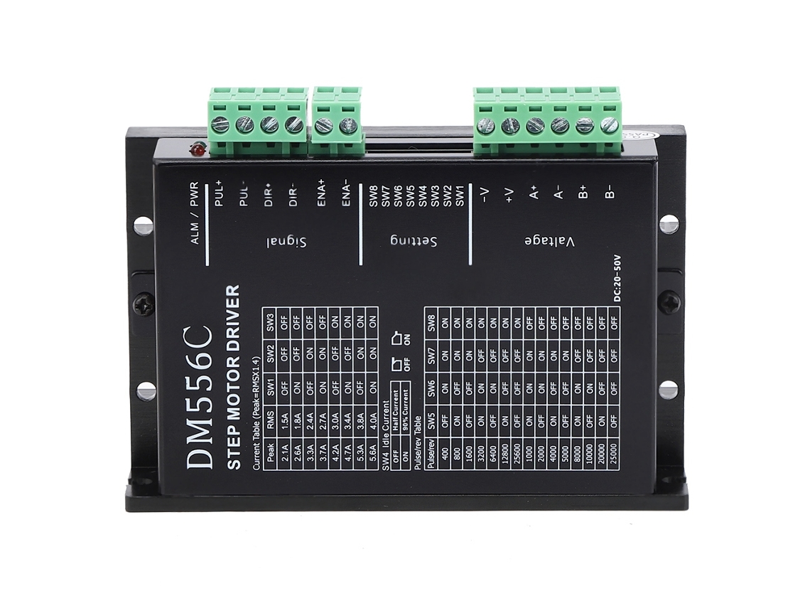 Controlador De Motor Paso A Paso Dm556c Con Caja Metálica Reemplazo Dm542 Universal 5/24v