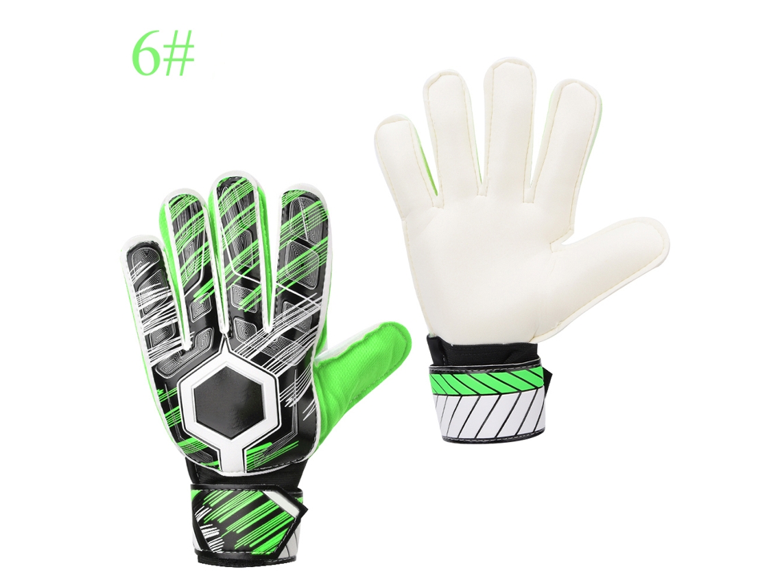 Guantes De Fútbol Profesionales Para Portero Con Protección Para Los Dedos, Látex De 3 Mm, Verde, Talla 6