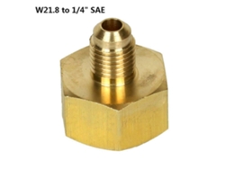 Adaptador para cilindro de refrigerante automotriz R134a W21.8 a rosca SAE de 32 mm (venta al por mayor, Hengjian) (1 unidad)