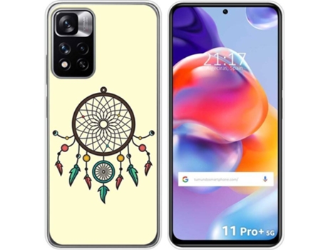 Carcasa para Xiaomi Redmi Note 11 Pro+ Plus 5G TUMUNDOSMARTPHONE Dibujos Atrapasueños Multicolor