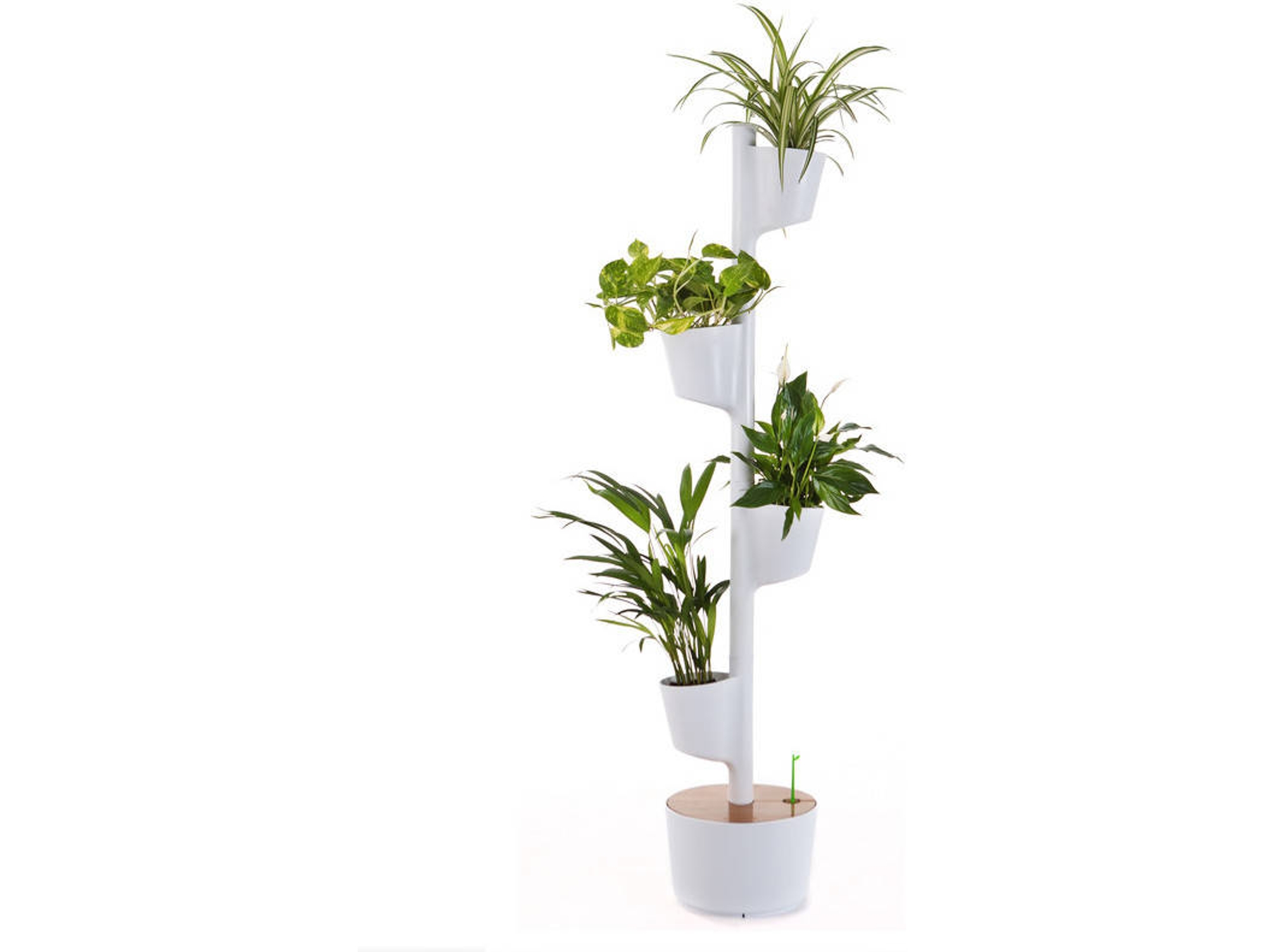 Estante para Plantas CITYSENS Blanca 4 macetas smart kit (145x29x29cm)