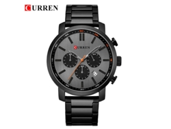 Reloj De Cuarzo Informal Para Hombre (negro), Reloj De Negocios Con Correa De Acero Inoxidable, Reloj Sencillo.