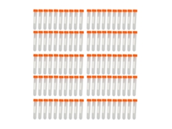 100 Tubos De Centrifugación De 10ml Con Tapa Escala Clara Precisa Tubos De Prueba Centrífuga Espiral Para Experimentos Científicos