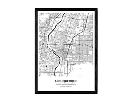 Poster NACNIC Mapa de Albuquerque USA (A3)
