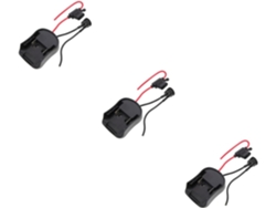 Juego de 3 adaptadores/convertidores eléctricos para baterías de coche pequeñas