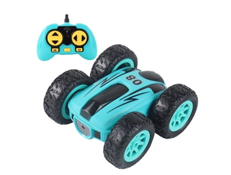 Juguete Teledirigido Coche de Drift Stunt Car Rotación de 360 ââgrados Máquina de carreras Regalo de coche para niños (Azul)