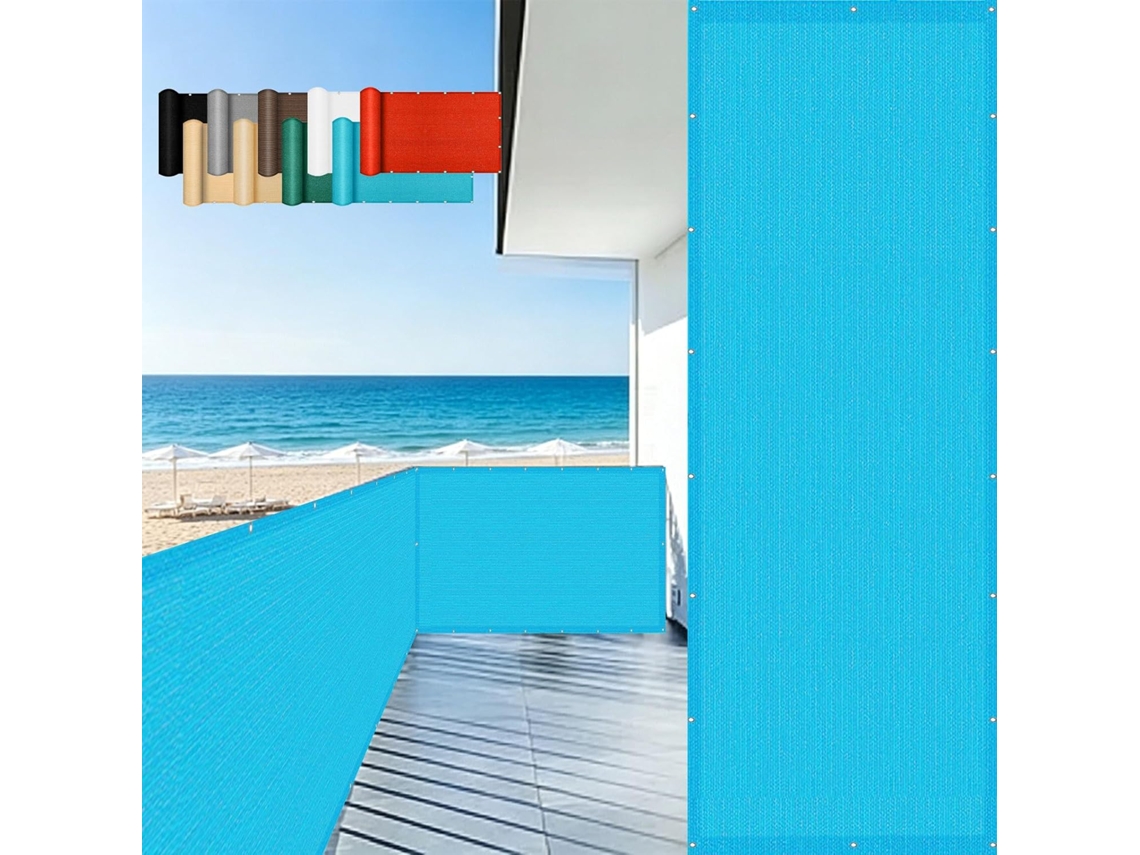 105 X 460 Cm, Pantalla Privacidad, Guojun, Hdpe, Resistente Al Viento, Transpirable, Para Balcón, Jardín