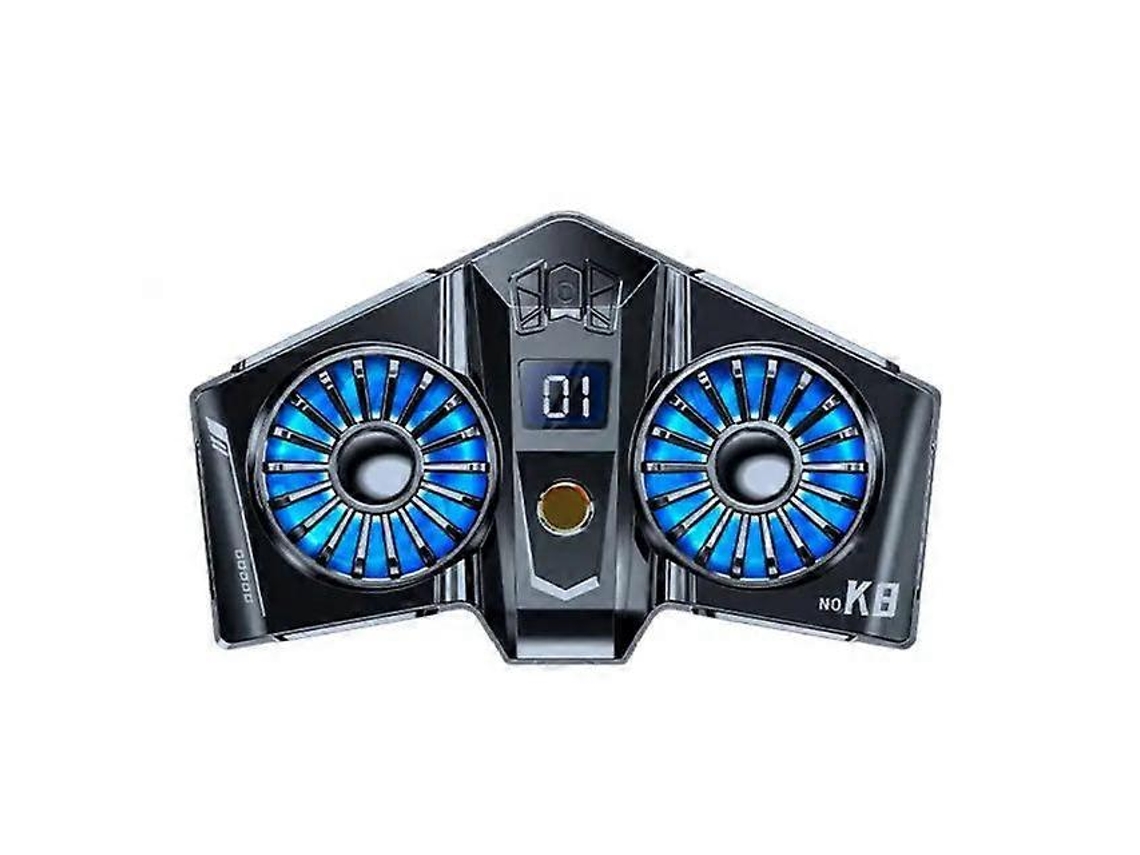 Ventilador magnético K8a para teléfono móvil, enfriador de juegos Coog con indicador de temperatura, radiador para teléfono móvil/tableta
