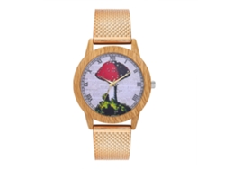 Reloj Analógico De Cuarzo Zhoulianfa Con Correa De Malla (oro Rosa)