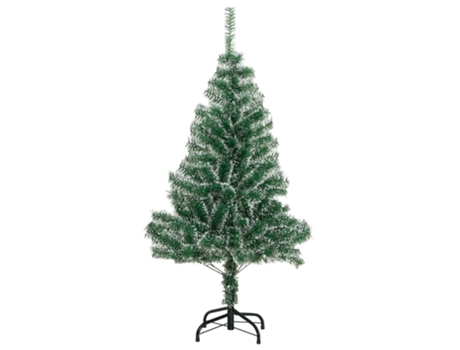 Árbol de Navidad artificial verde con nieve 150 cm VIDAXL