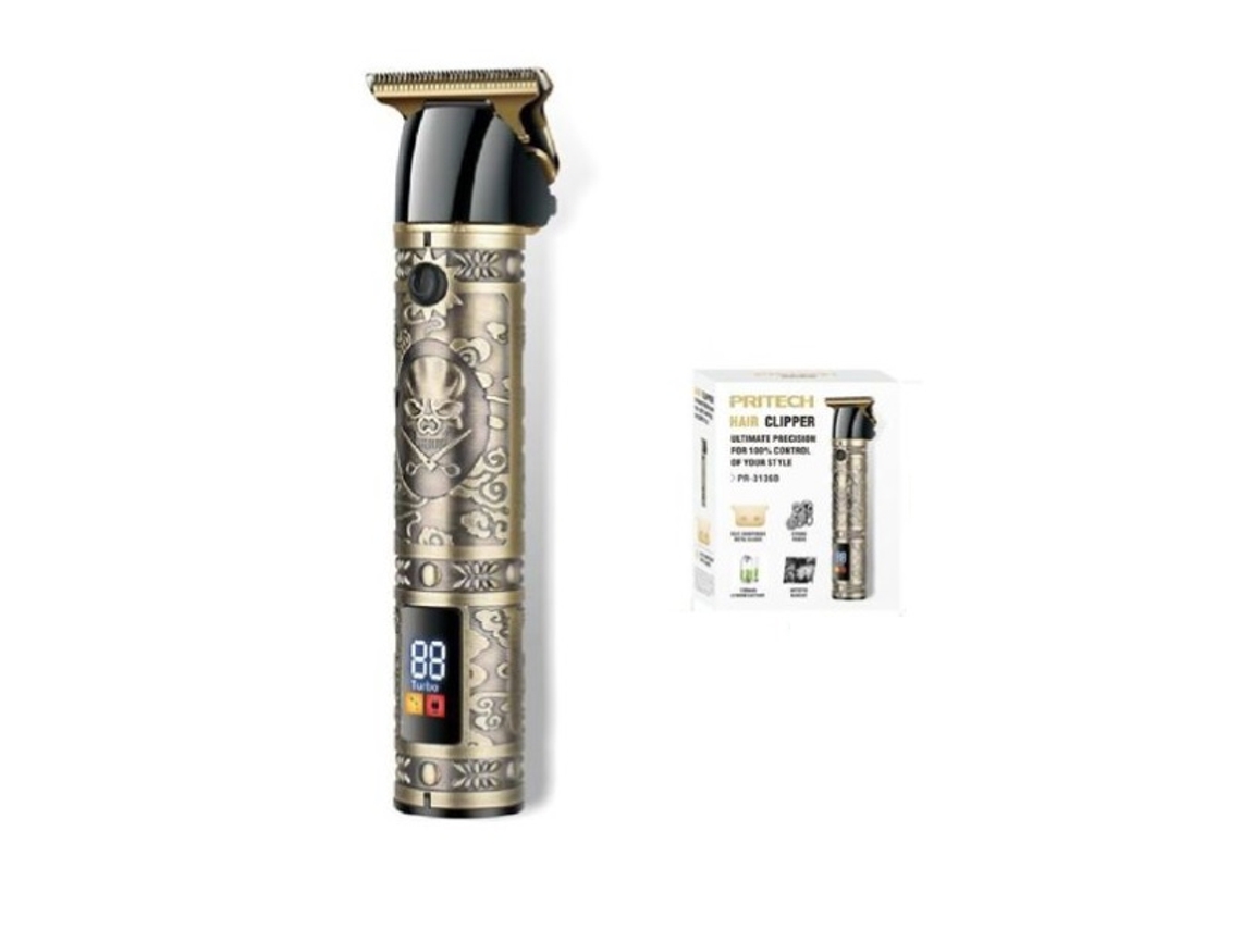 Máquina de Cortar Cabello PRITECH Pr-3136B Dorado
