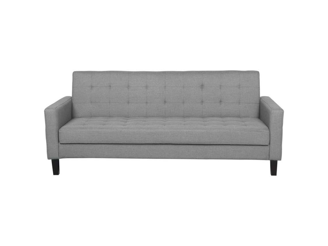 Sofá cama BELIANI Vehkoo de Poliéster Gris 200x77x86