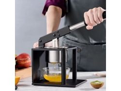 Exprimidor manual de cítricos Mioloe con palanca de acero inoxidable, extractor de zumo profesional para limones y naranjas.