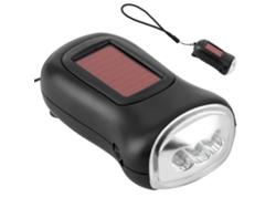 Rebe-linterna Solar Recargable Con Manivela Dinamo Led Para Camping Y Emergencias Al Aire Libre