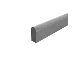 Bordillo decorativo de 100x20x8 cm. Palet de 34 unidades / Semicírculo / Gris