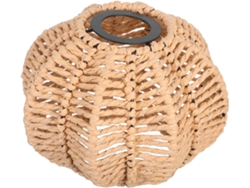 Lámpara De Techo Rústica De Estilo Exótico Con Forma De Calabaza Tejida A Mano Y Orificio.