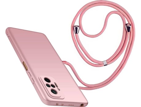 Funda Redmi Note 10 Pro Turtleshell Rígida con Collar Rosa
