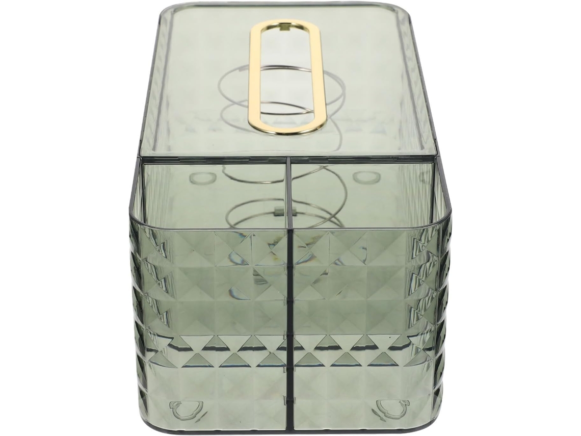 Caja Multifuncional De Pet Verde Para Pañuelos De Papel,