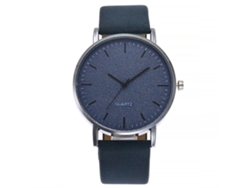 Reloj De Pulsera Unisex Vansvar, Correa De Aleación De Pu, Cuarzo Azul.