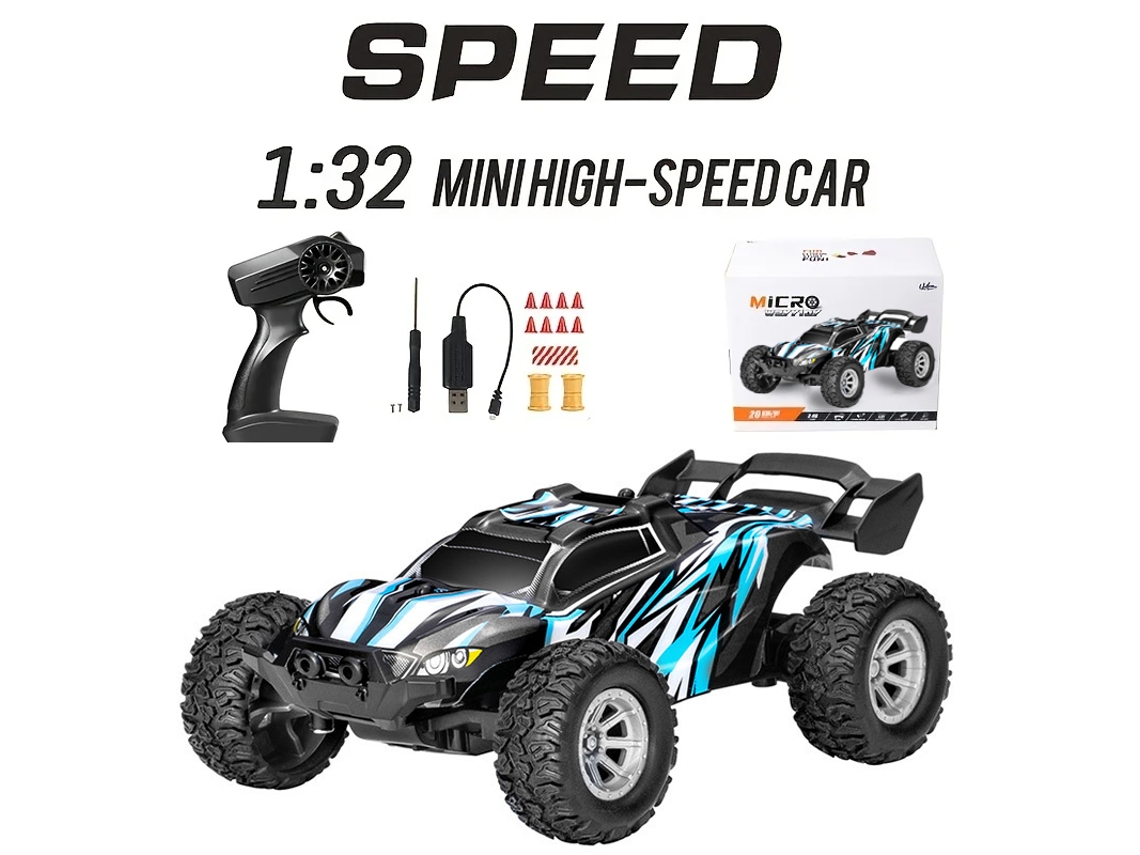 Mini coche todoterreno RC 132, vehículo para escalada, drifting y actividades al aire libre para niños. Color azul. Aeuzwr