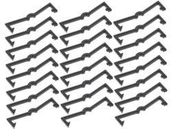 100 Piezas Fijaciones Tableros Perforados Clips