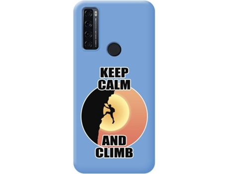 Carcasa para TCL 20 SE TUMUNDOSMARTPHONE Silicona Líquida Dibujos Azul
