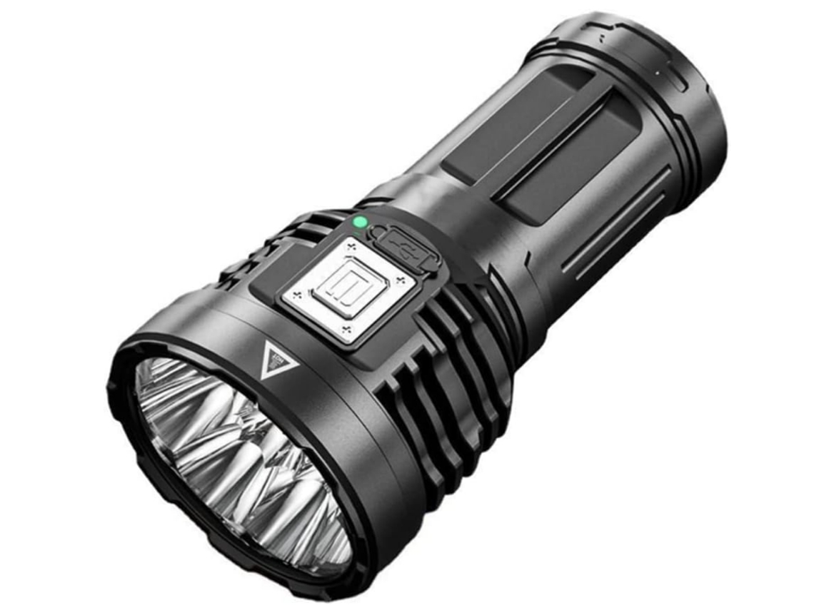 Linterna De Viaje Linterna Recargable Usb Lámpara De Antorcha Linterna Led Súper Brillante A Prueba De Agua (negro)