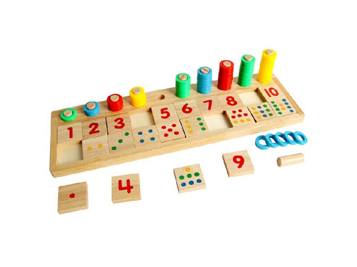Juego De Matemáticas De Madera, Rompecabezas, Juguetes De Clasificación, Herramientas Educativas De Aprendizaje Montessori, Madera