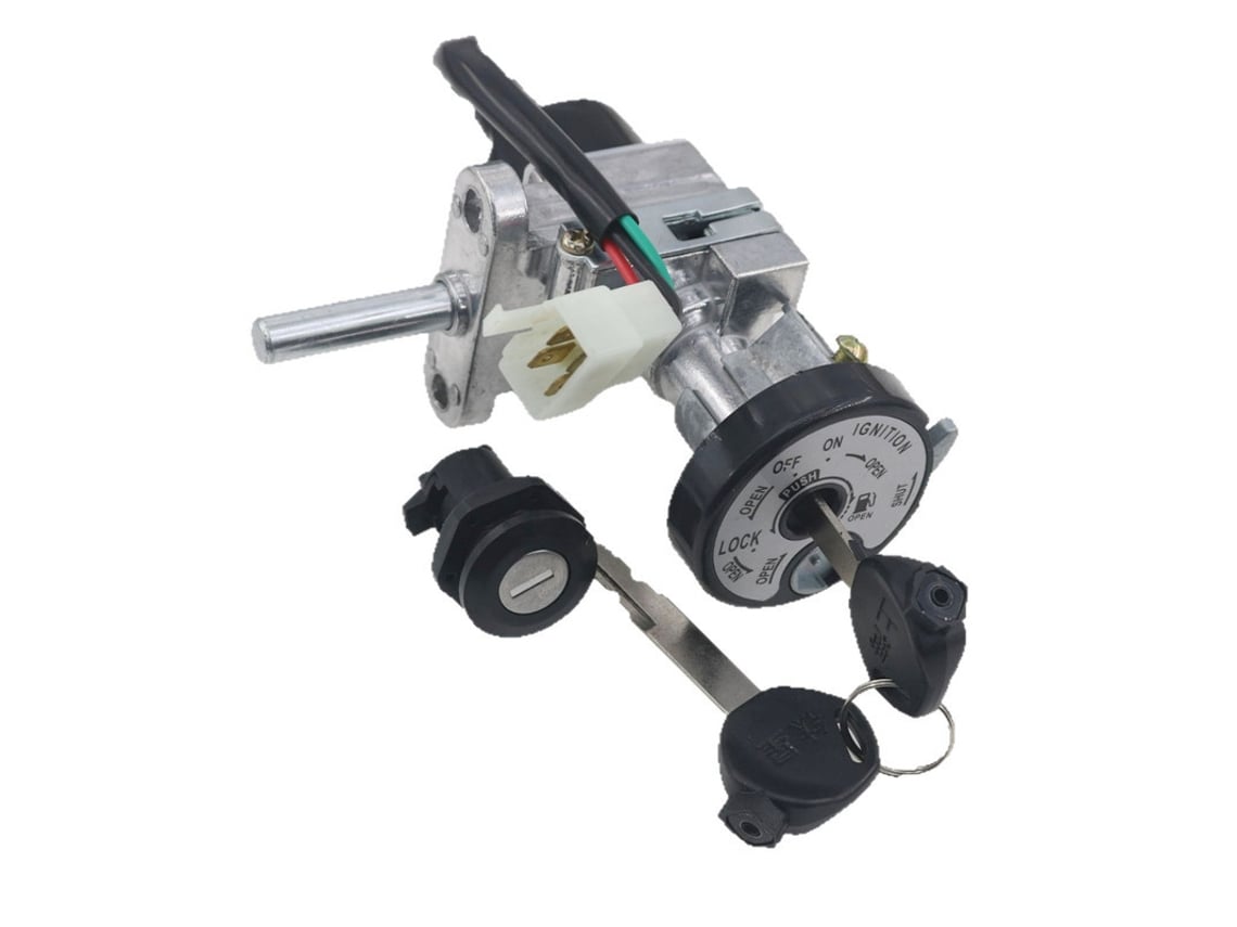 Fechadura Xunying Gen4 Com Chave Redonda Grande Para Scooter.