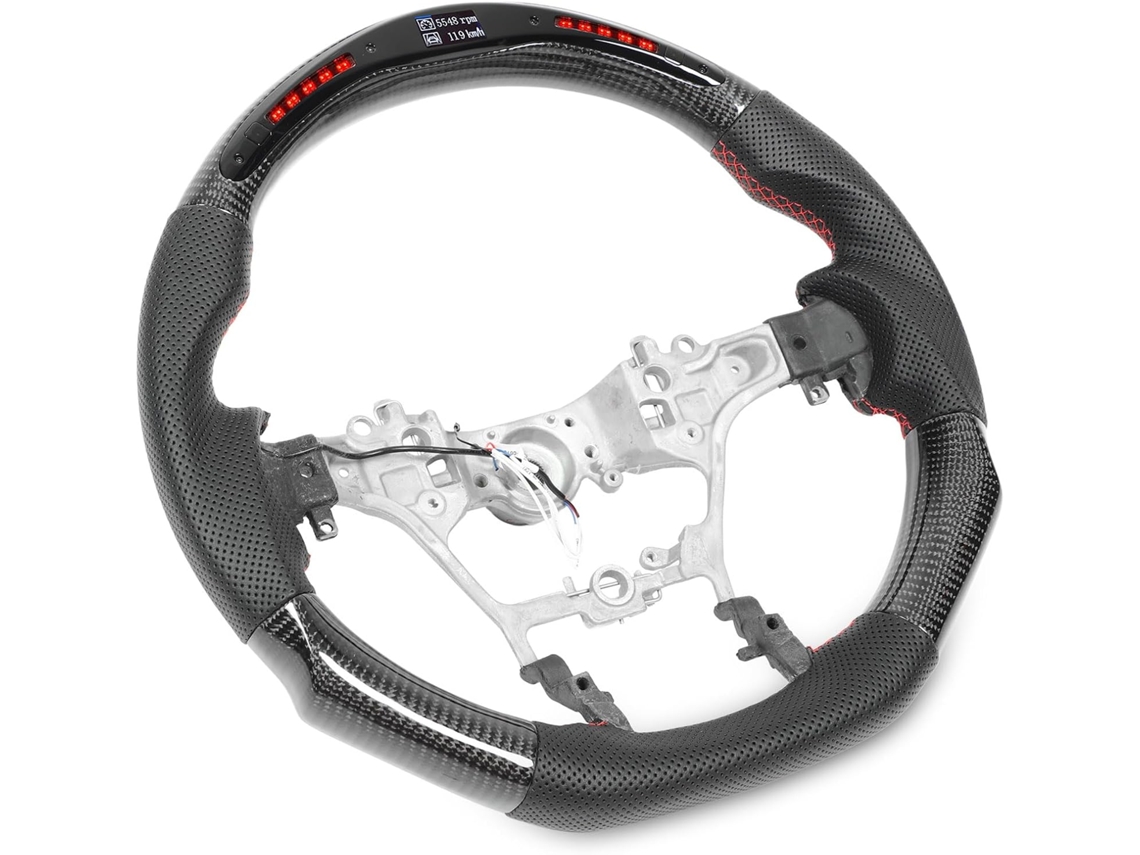 Volante Con Luz Led De Cambio De Marchas De Fibra De Carbono Para Fortuner 2015-2023, Pantalla