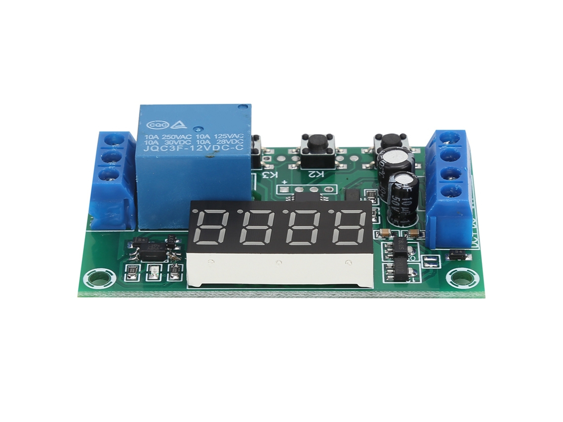 Módulo De Relé De 1 Canal Con Control De Retardo Y Disparo Ciclico Extensión Yyc-2s Dc12v