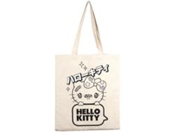 Bolsa Tote Bag Konix Hello Kitty 38 X 42 Cm 100 Poliéster Motivo Estrella Blanco