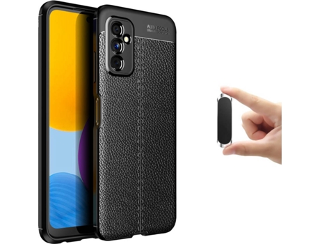 Funda + Soporte Magnético Samsung M52 5G Rugged Leather Negro