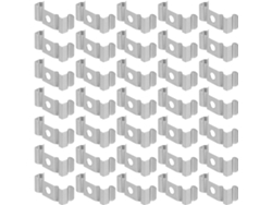 100 Clips Acero Al Manganeso U Fijación Tubos Led T5,
