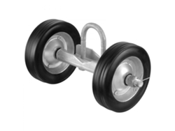 Juego de poleas para portones pesados 32 60mm hasta 272kg Tekmaquinas