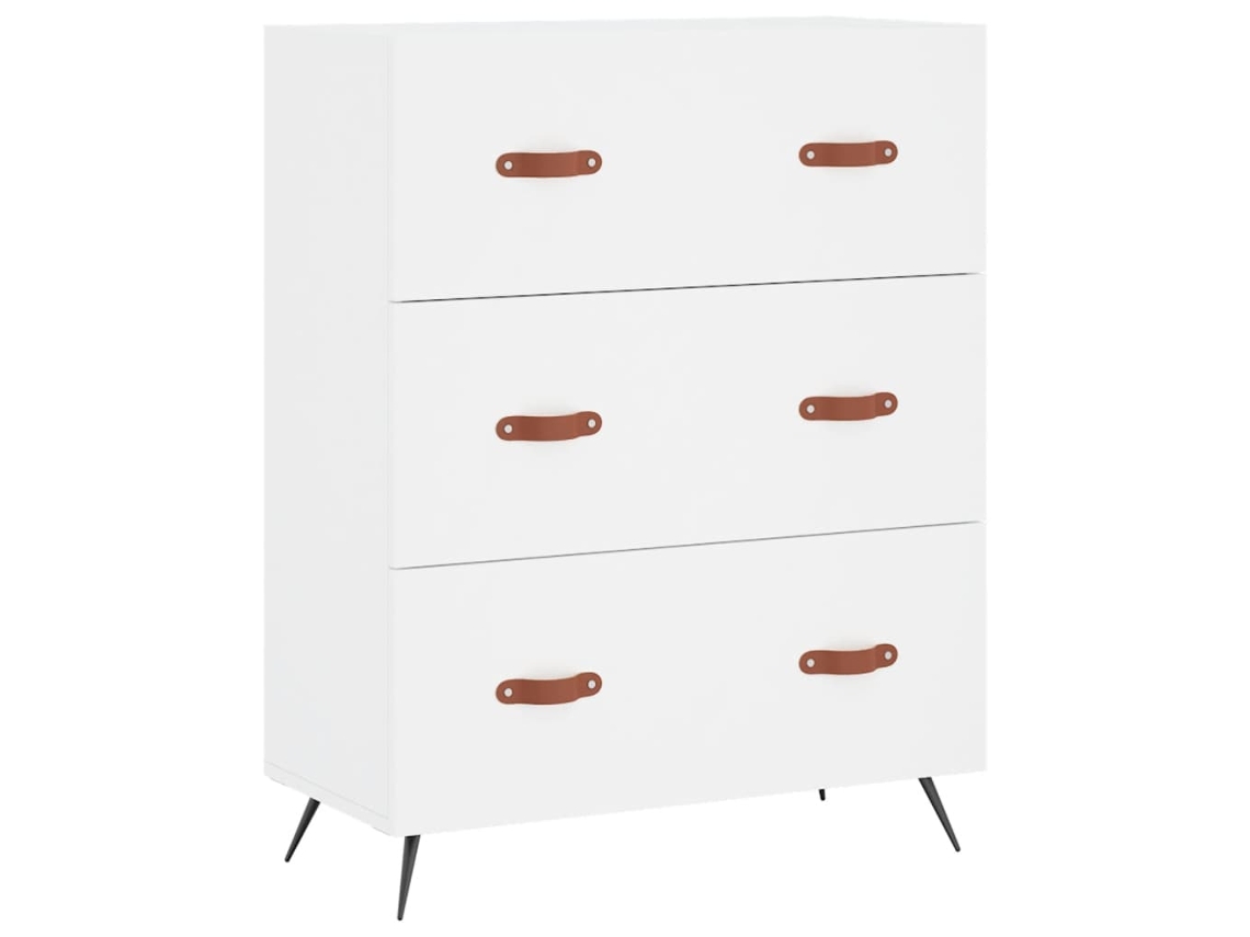 Maison Exclusive - Cómoda Madera De Ingeniería Blanco 69,5x34x90 Cm