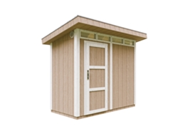 Caseta Jardin Exterior paneles a base de Madera LP SmartSide 3m2 con Suelo y Baldosas Bituminosas - L161xA294xA239 cm - TIMBELA M901 - Terra Brown