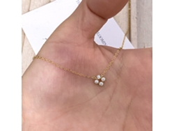 (golden) Collar De Plata 925, Collar Pequeño Y Delicado Con Diseño Minimalista Y Lujo