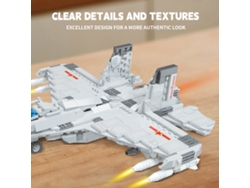 Juego De Bloques De Caza De 806 Piezas Con Figura, Modelo De Avión Educativo Para Niños Y Niñas.