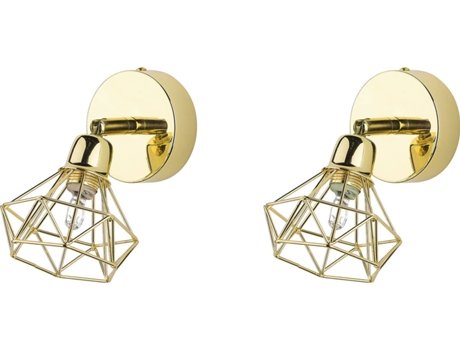 Juego 2 Lámparas de Pared BELIANI Erma (Dorado - 20W - G9)