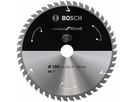 Disco de Sierra Circular BOSCH Standard para Madera Para Sierras a Batería 160x1.5/1x20 T48