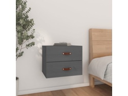 Mesita de Noche de Pared 50X36X40 Cm Gris