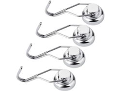 VVJIJILLY Ganchos Magnéticos Rotativos, 30lb, Para Uso Em Casa, Cozinha E Escritório, Pack Com 4.