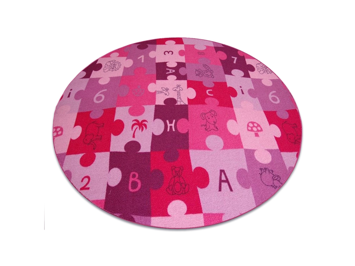 Alfombra Infantil Puzle Círculo Violeta (circulo 100 cm)